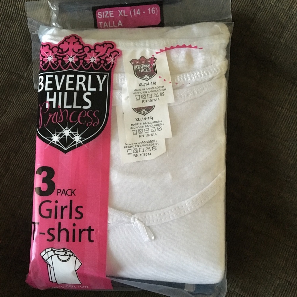 Set of 3 t-shirts girls sz: XL 14-16 chest 14.5”